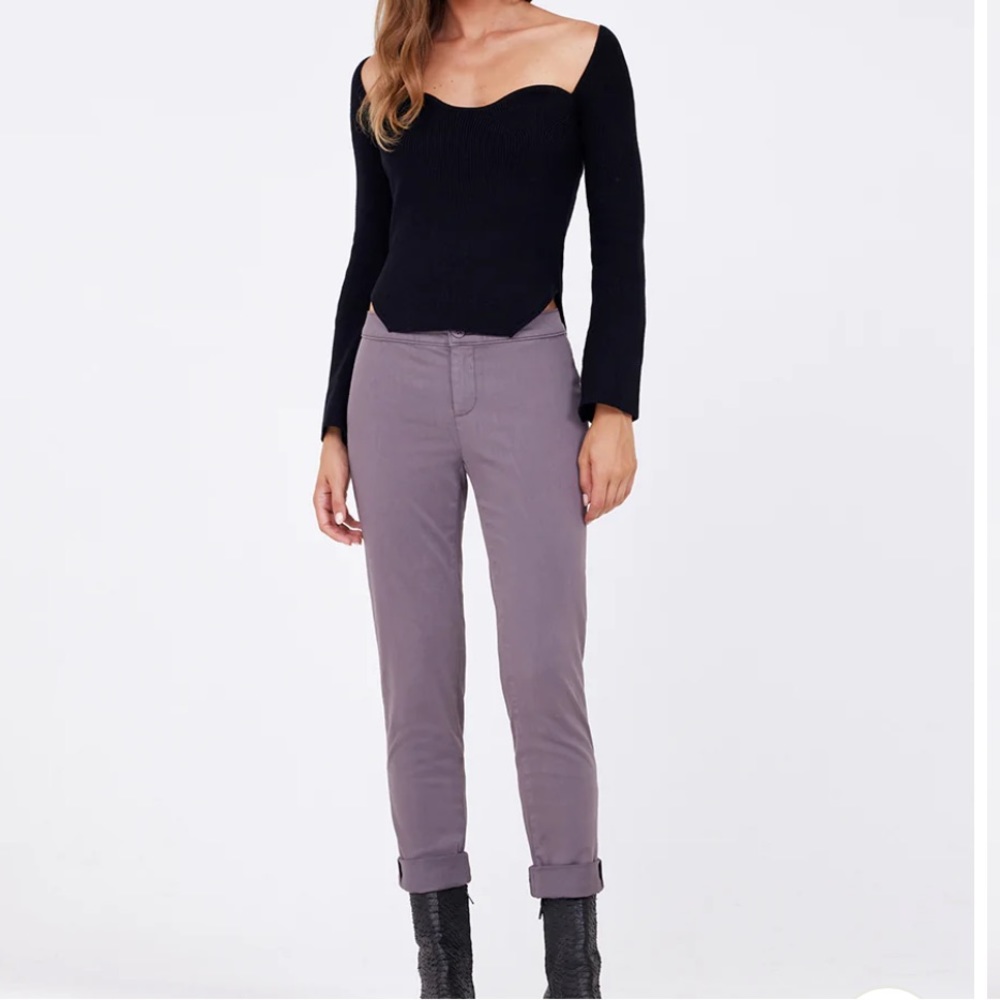 LILA RYAN Zuri Tapered Trousers in Steel Gray 🌚☑️
